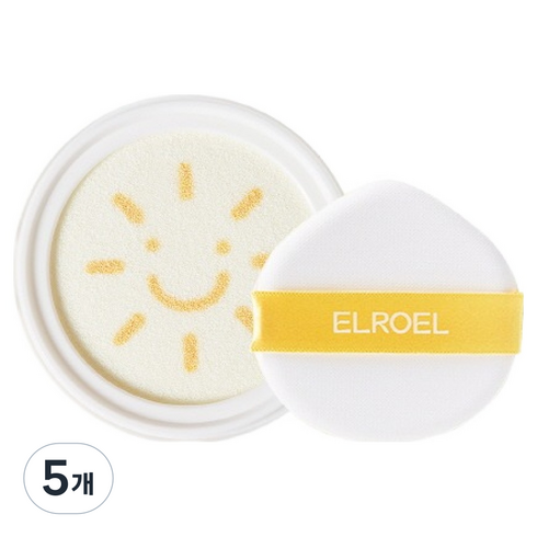 엘로엘 팡팡 빅 선쿠션 S10 리필 SPF50+ PA++++, 25g, 5개