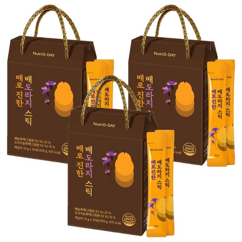 뉴트리디데이 배로 진한 배도라지 스틱 30p, 300g, 3개
