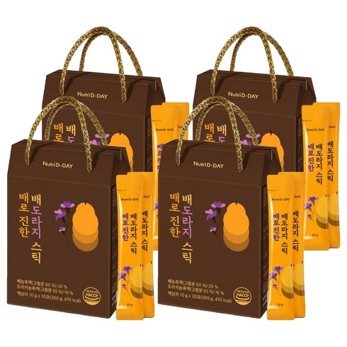 뉴트리디데이 배로 진한 배도라지 스틱 30p, 300g, 4개