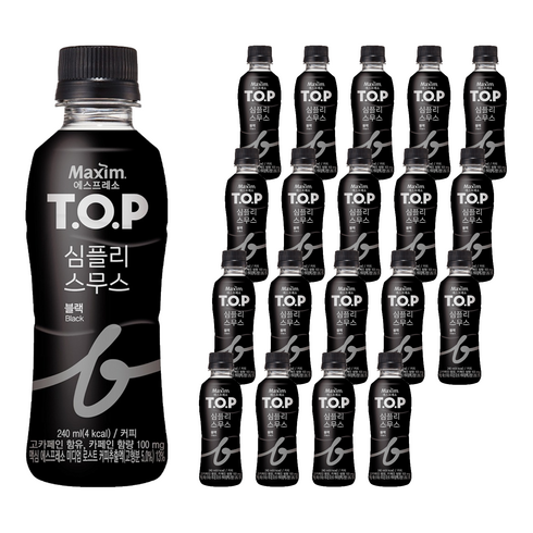 티오피 심플리 스무스 블랙, 240ml, 20개