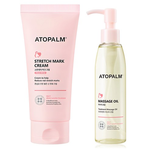 아토팜 매터니티 케어 스트레치 마크 크림 150ml + 마사지 오일 120ml, 1개