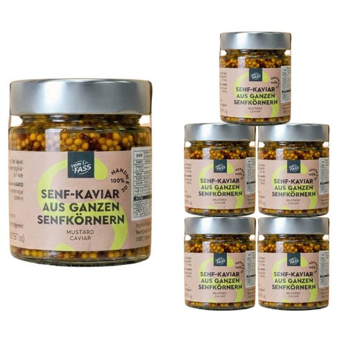 봄파스 머스타드 캐비어, 6개, 150g