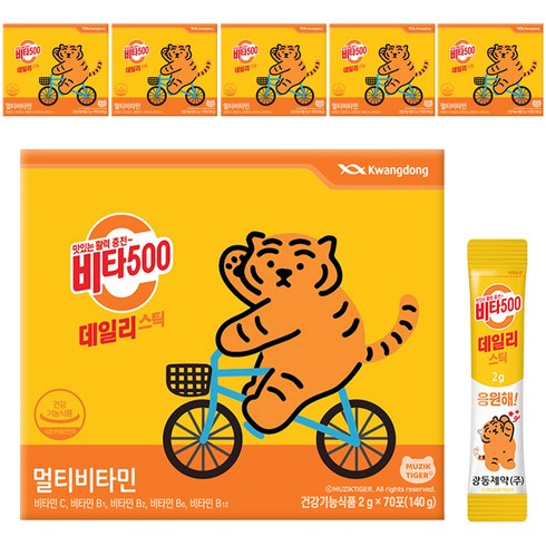 비타500 데일리 스틱 멀티비타민, 2g, 6개