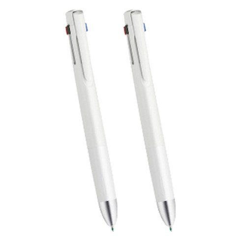 제브라 블렌 4 + S 펜 0.7mm, 화이트, 2개