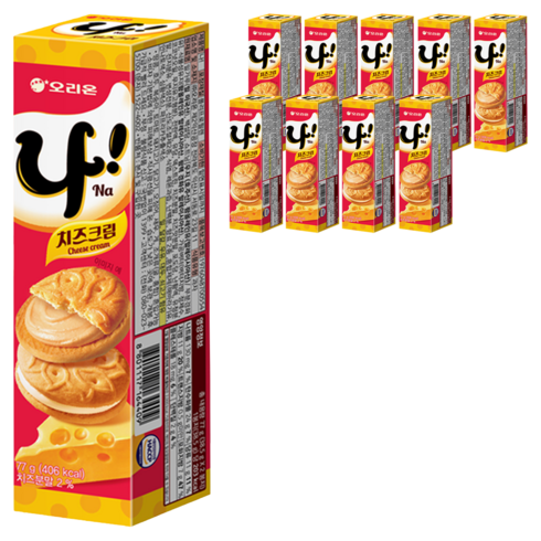오리온 나샌드, 77g, 10개
