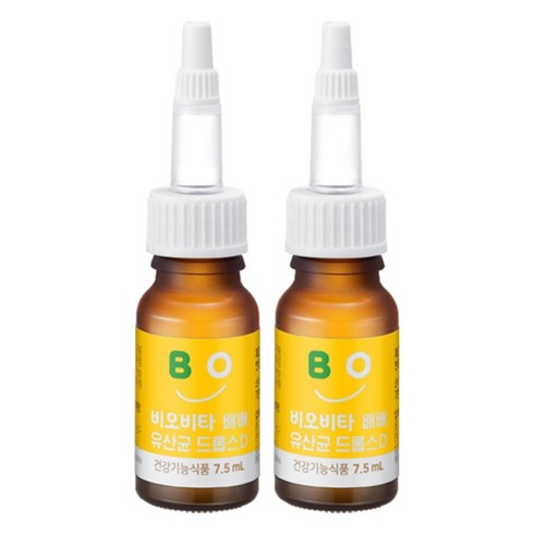 비오비타 유아 배배 유산균 드롭스D, 7.5ml, 2개