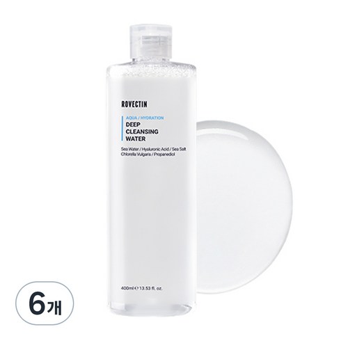 로벡틴 아쿠아 딥 클렌징워터, 400ml, 6개