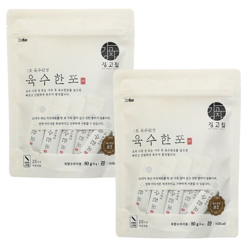 강고집 육수한포, 2개, 80g