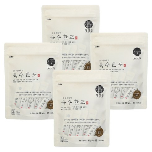 강고집 육수한포, 4개, 80g