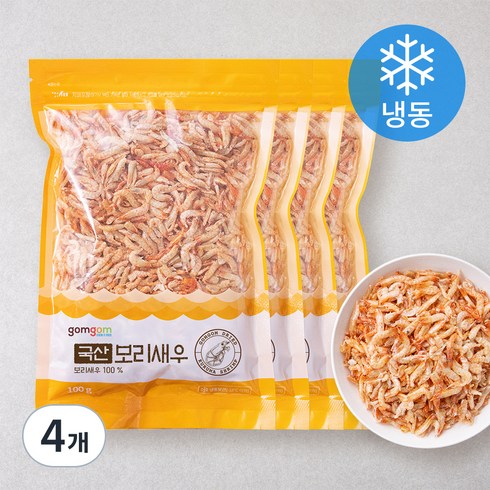 곰곰 국산 보리새우, 100g, 4개