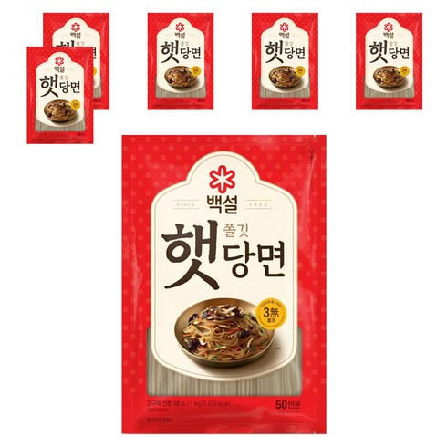백설 햇당면, 1kg, 6개