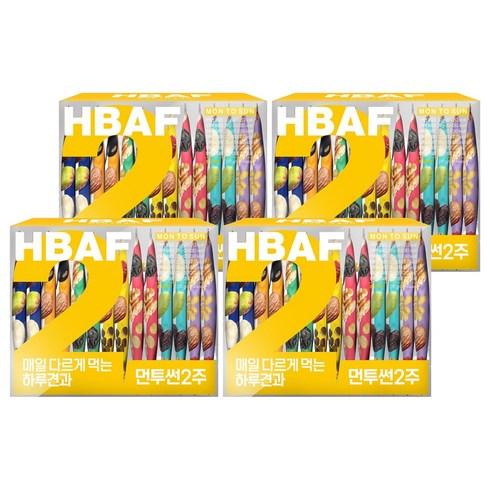 바프 먼투썬 2주 하루견과 280g, 4개