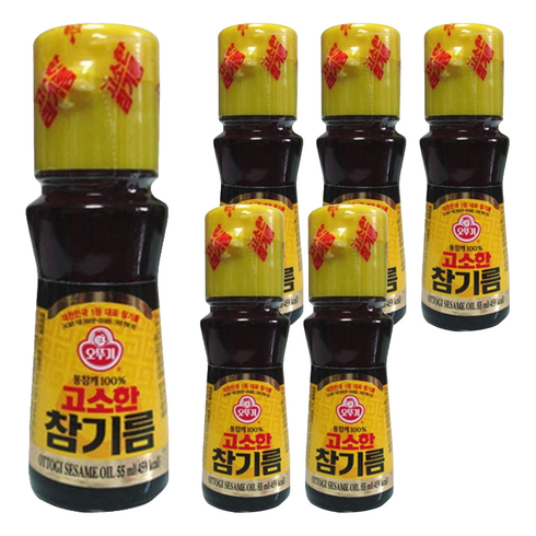 오뚜기 고소한 참기름, 55ml, 6개