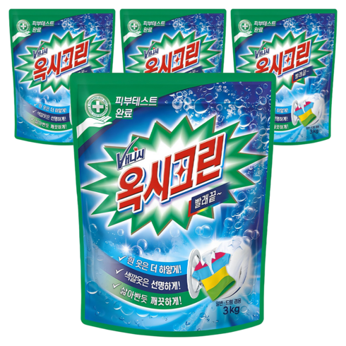 옥시크린 분말형 표백제 3kg, 4개