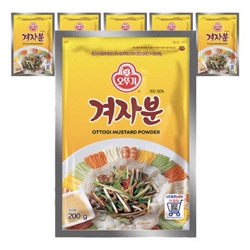 오뚜기 겨자분, 200g, 6개