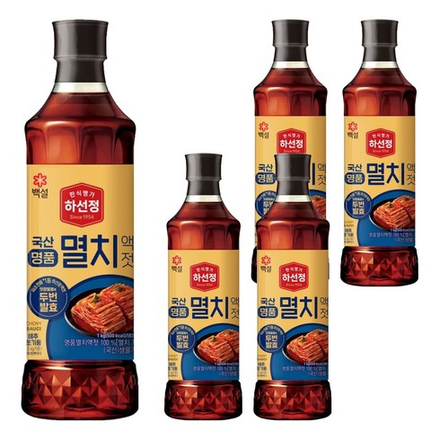 하선정 국산명품 멸치액젓, 1kg, 5개
