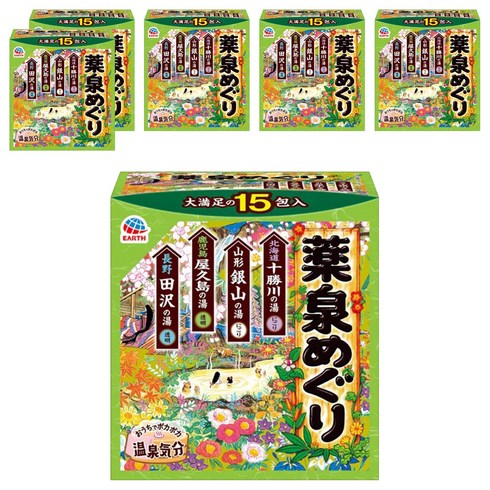 바스로망 온천기행 약천 입욕제 4계절향, 30g, 90개