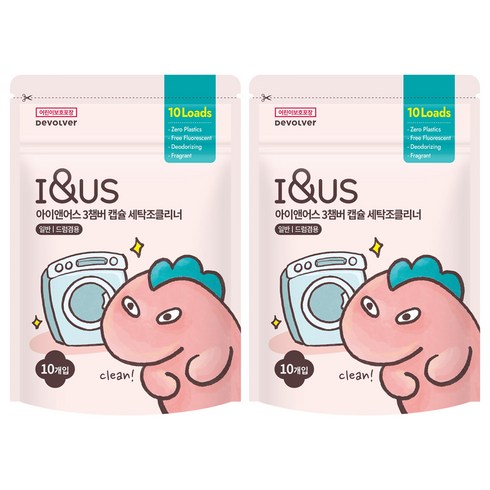아이앤어스 3챔버 세탁조클리너 10개입, 140g, 2개