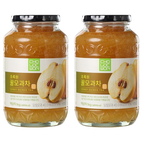 초록원 꿀모과차 액상차, 1kg, 1개입, 2개