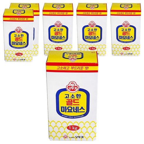 오뚜기 고소한 골드마요네스, 1kg, 6개