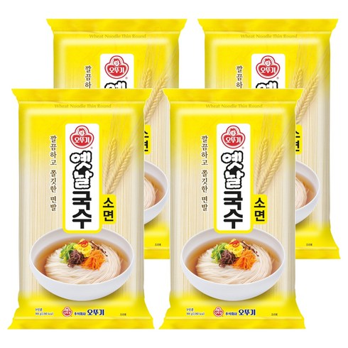 오뚜기옛날 국수 소면, 4개, 900g