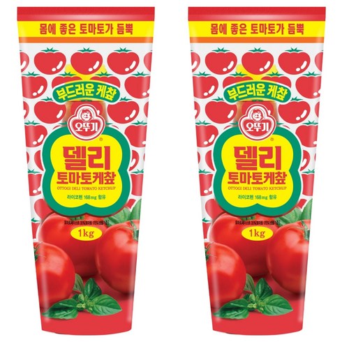 오뚜기 델리 토마토 케찹, 1kg, 2개