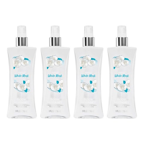 바디판타지 프래그런스 바디 스프레이 프레시화이트머스크, 236ml, 4개