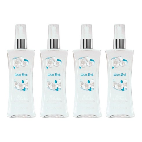 바디판타지 프레시 화이트 머스크 프래그런스 바디 스프레이 머스크향, 94ml, 4개