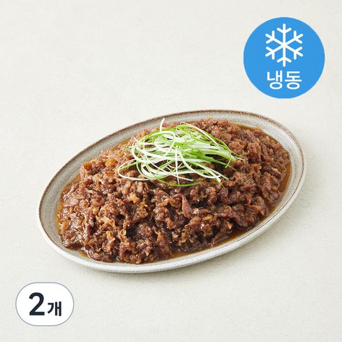 요리락 대파채가 한웅큼 들어간 소불고기 (냉동), 2개, 400g