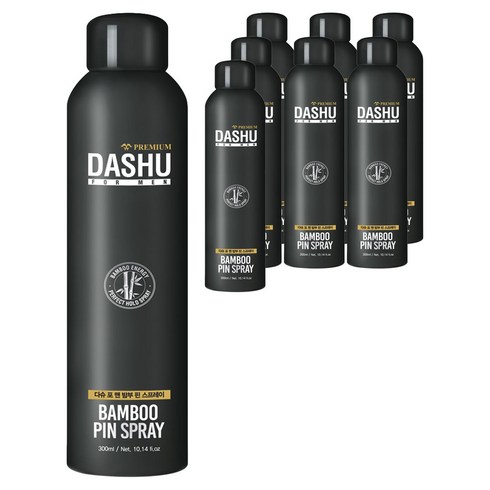 다슈 포 맨 프리미엄 밤부 핀 헤어스프레이, 300ml, 8개