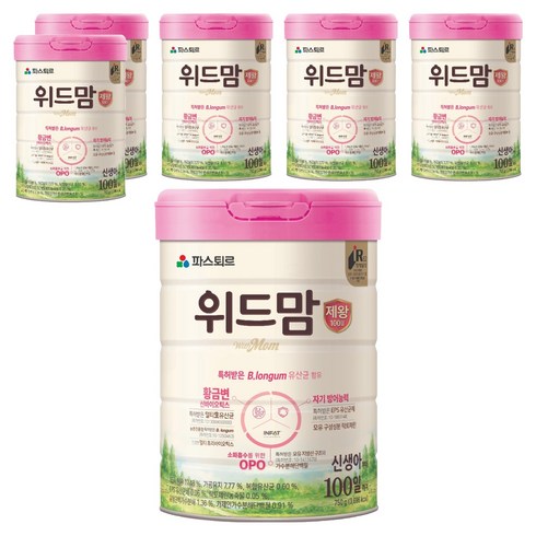 위드맘 제왕 100일 분유, 750g, 6개
