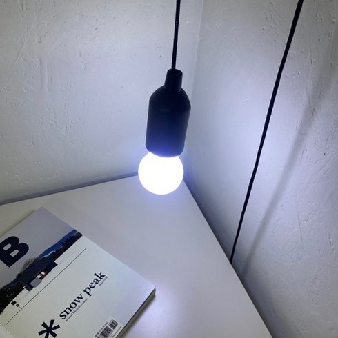 레나에너지 당기는 LED 줄전구 무드등, 블랙