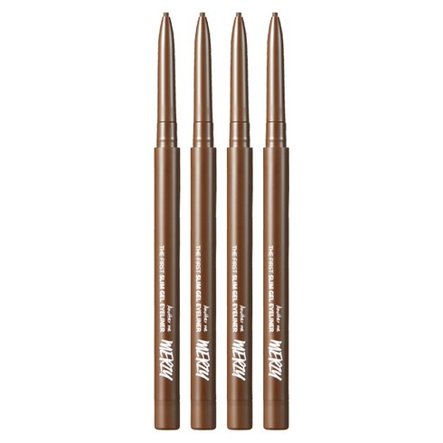머지 더 퍼스트 슬림 젤 아이라이너 0.05g, GS4브라운쿼츠, 4개