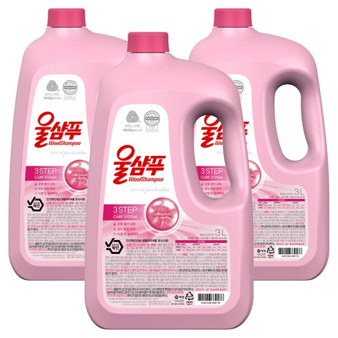 울샴푸 오리지널 본품, 3L, 3개