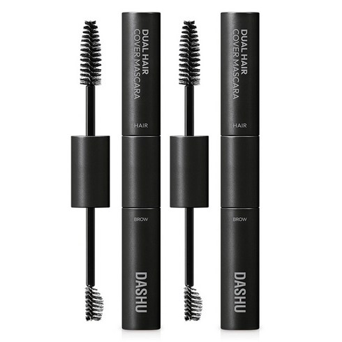 다슈 데일리 듀얼 헤어 커버 마스카라 10g, 01 내추럴 블랙, 2개