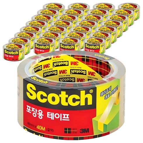 쓰리엠 스카치 포장용테이프 48mm x 40m, 30개