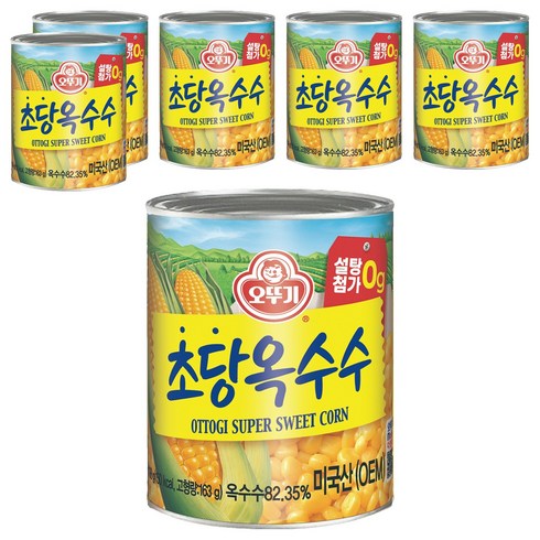 오뚜기 초당옥수수, 198g, 6개