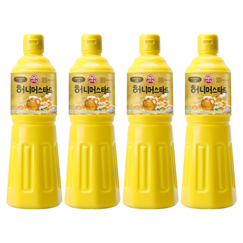 오뚜기 허니 머스타드 소스, 1.05kg, 4개