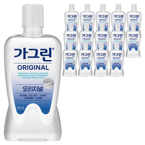 가그린 오리지널 구강청결제, 750ml, 15개