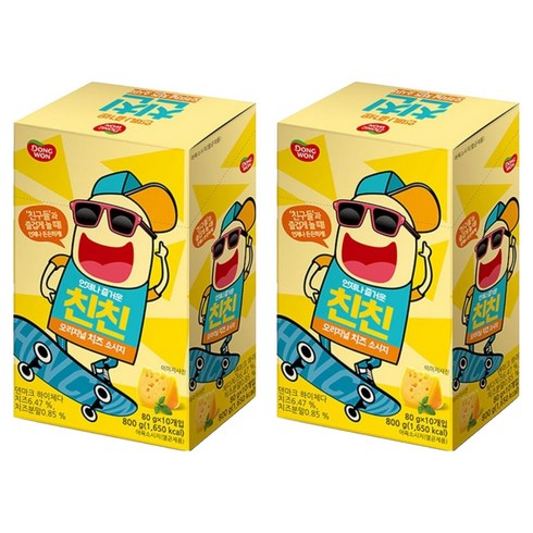 동원 친친 오리지널 치즈소시지 10p, 800g, 2개