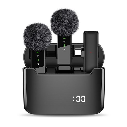 조이트론 무선 핀마이크 듀얼, WM70 Dual, 블랙