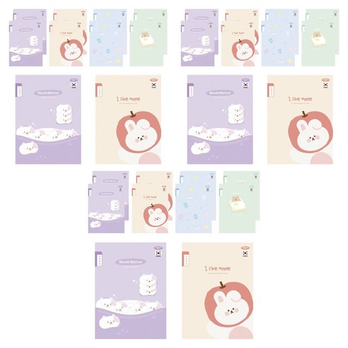 펜피아 800 초등제본 6칸 국어 노트, 랜덤발송, 50개