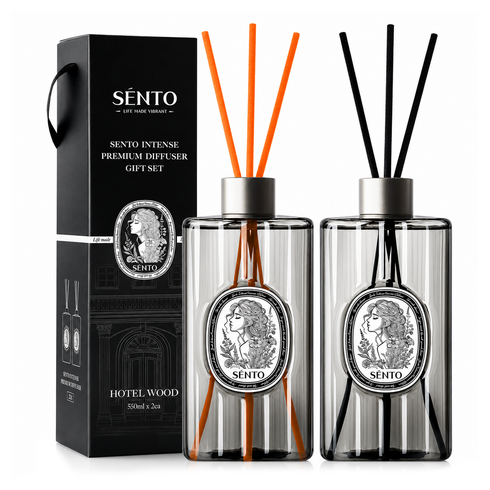 센토 인텐스 프리미엄 대용량 디퓨저, 호텔우드, 550ml, 2개