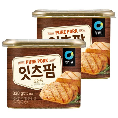 청정원 잇츠팜 햄통조림, 330g, 2개