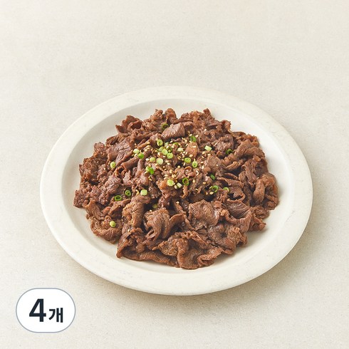 푸드랩플러스 설탕대신 알룰로스를 사용하여 만든 제로슈가 소불고기, 4개, 500g