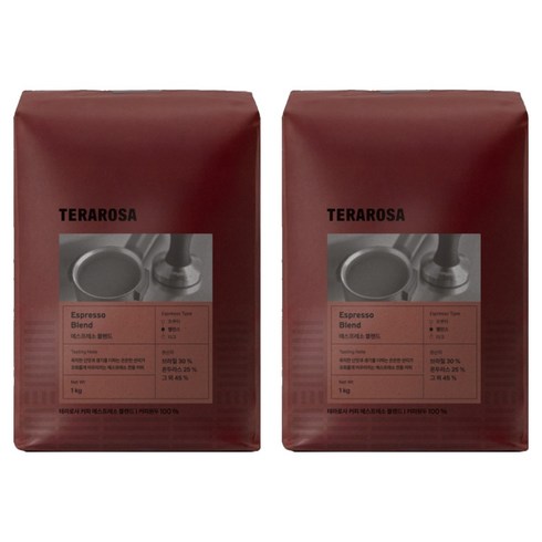 테라로사 에스프레소 블렌드 원두, 1kg, 2개