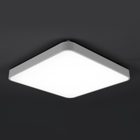 원하 칩셋 정사각 천장등 조명 LED50W 플리커프리, 화이트 + 주광색