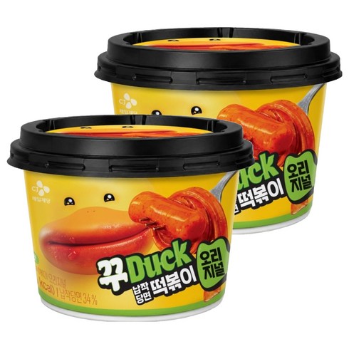 CJ제일제당 납작당면떡볶이 오리지널, 175g, 2개