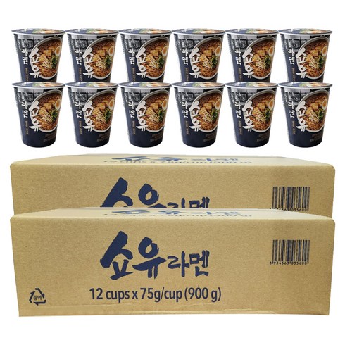 에이스쿡 쇼유 라멘 컵라면 소컵 75g, 24개