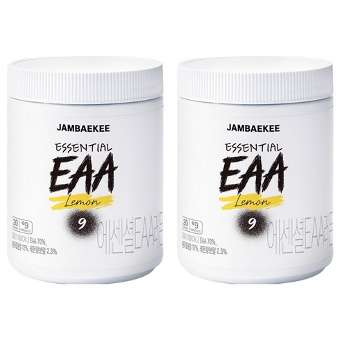 잠백이 에센셜 EAA 아미노산 레몬맛, 300g, 2개